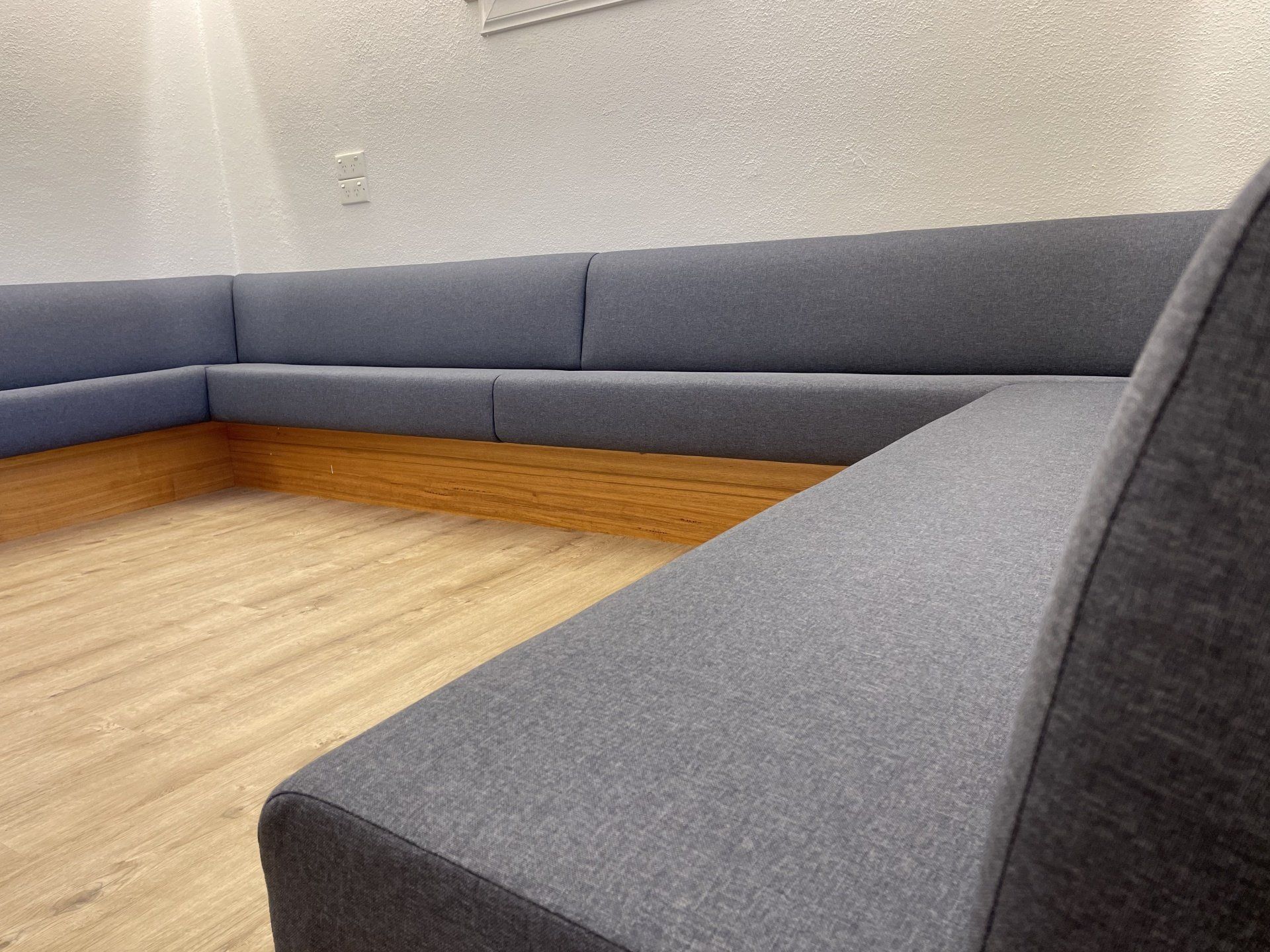 Refurbished dental clinic bench seating