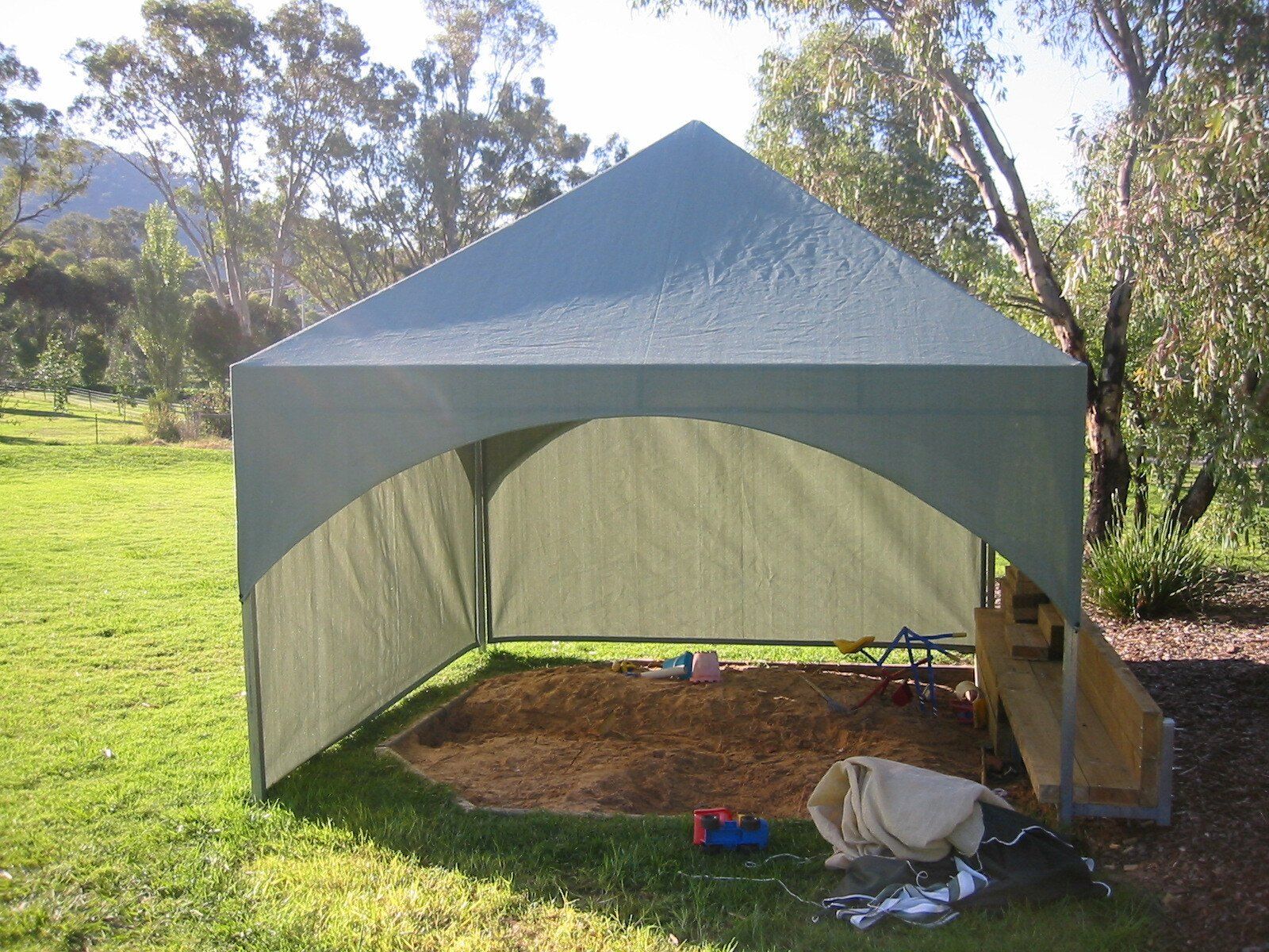 Shadecloth Sand Pit Gazebo