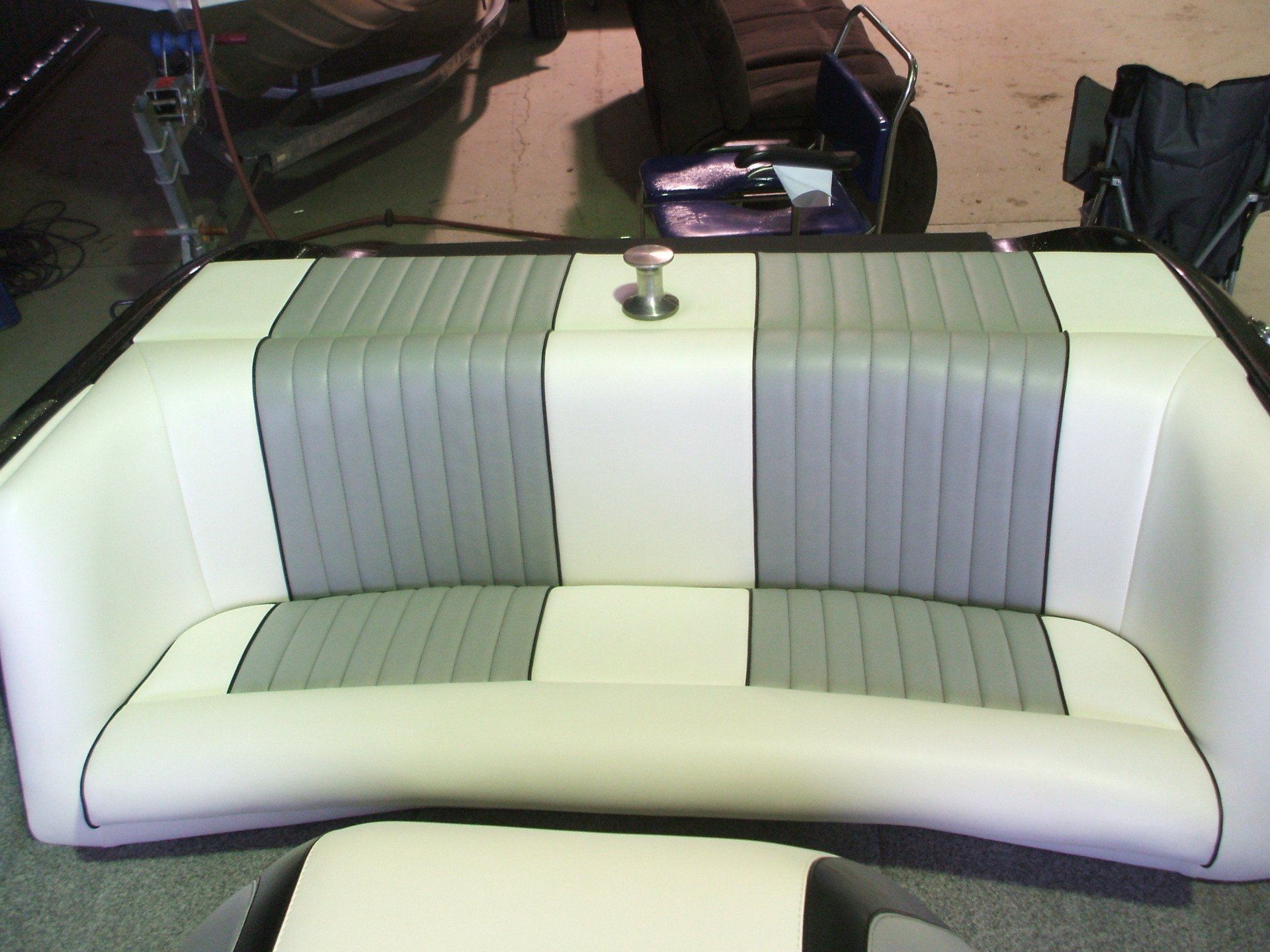 Malibu ski boat rear bench seat and sundeck