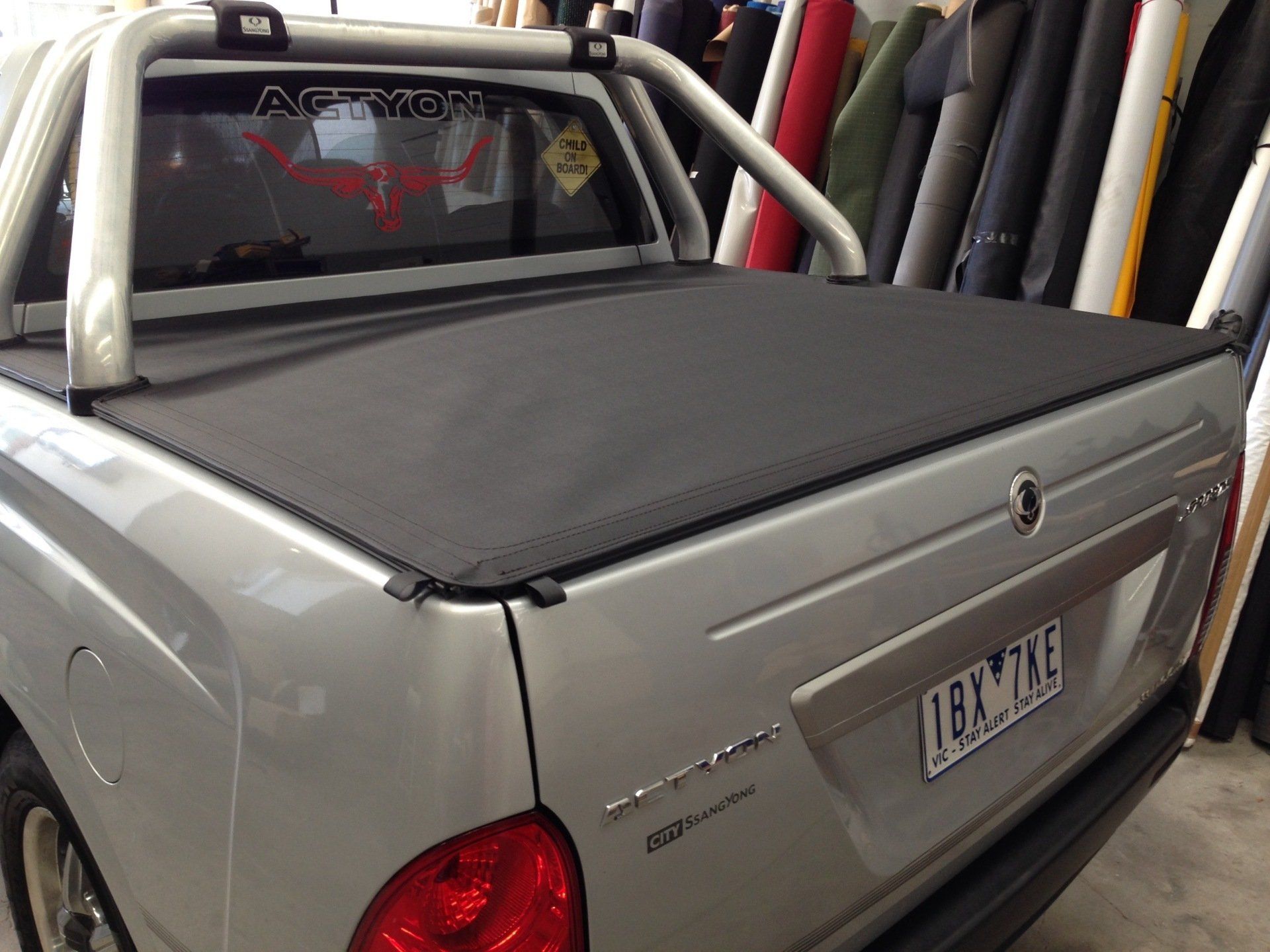 SsangYong Actyon tonneau cover press on style