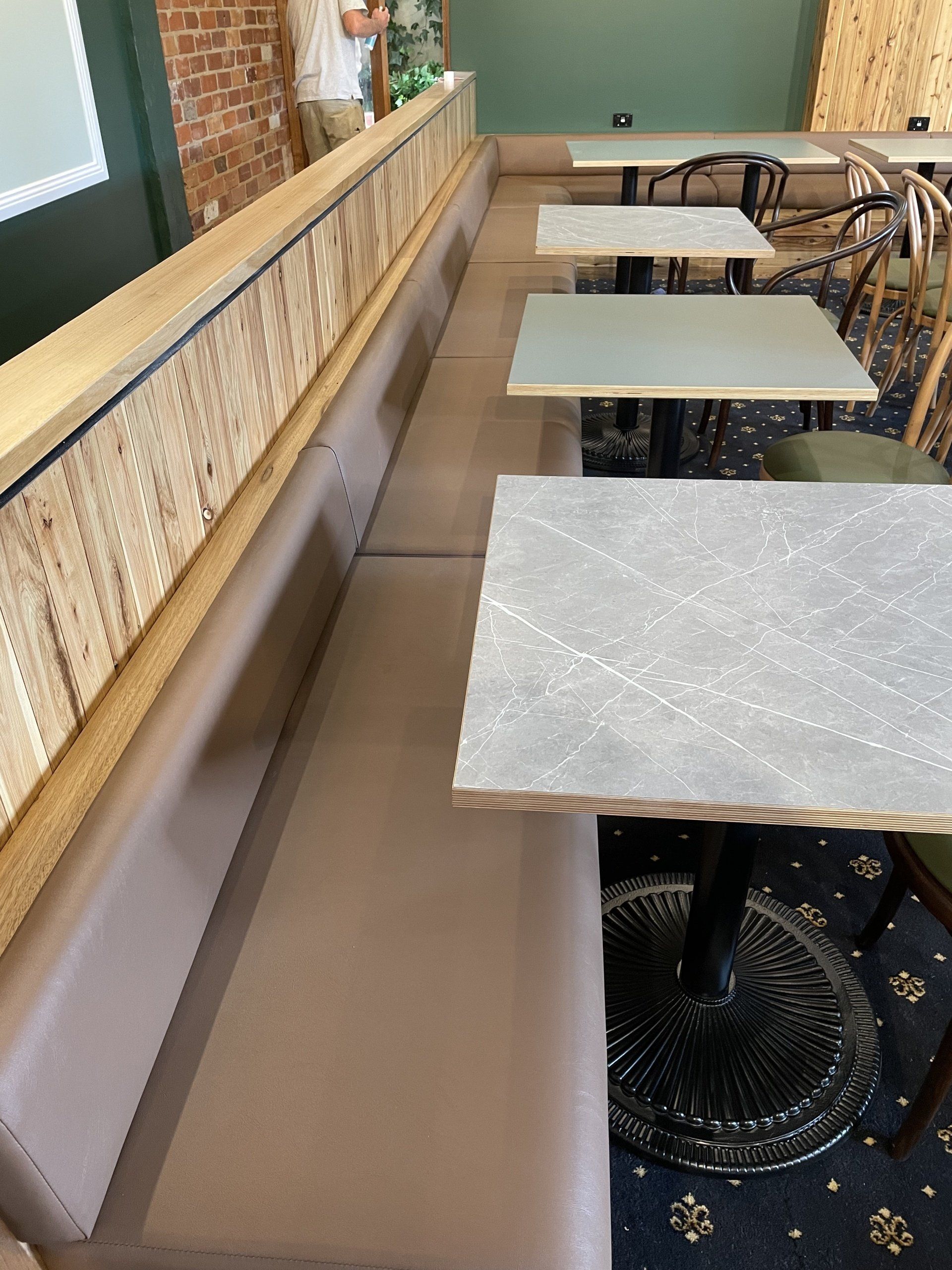 The Railway Hotel commercial vinyl dining seating