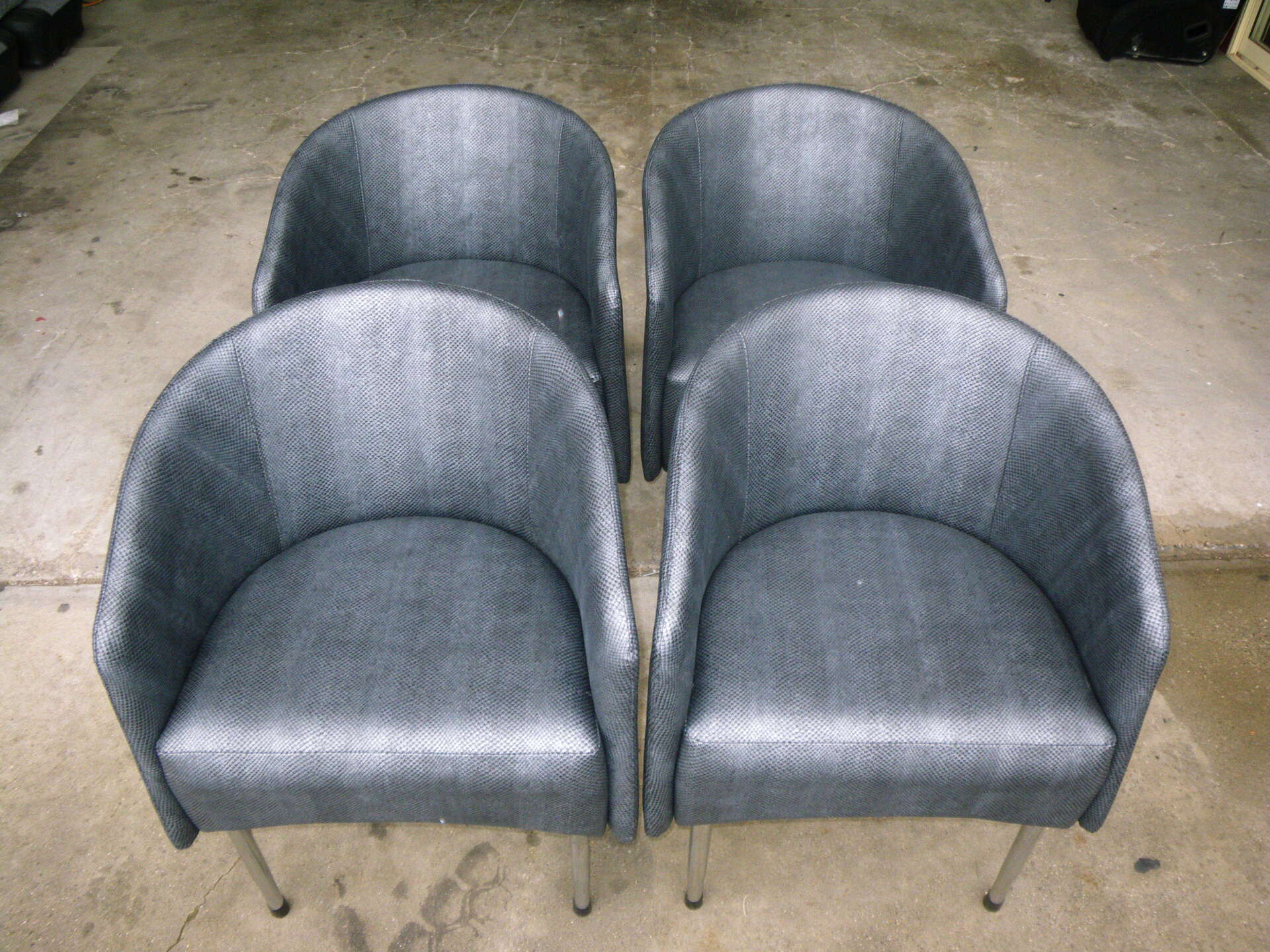 Tub Chairs with Commercial Vinyl Coverings