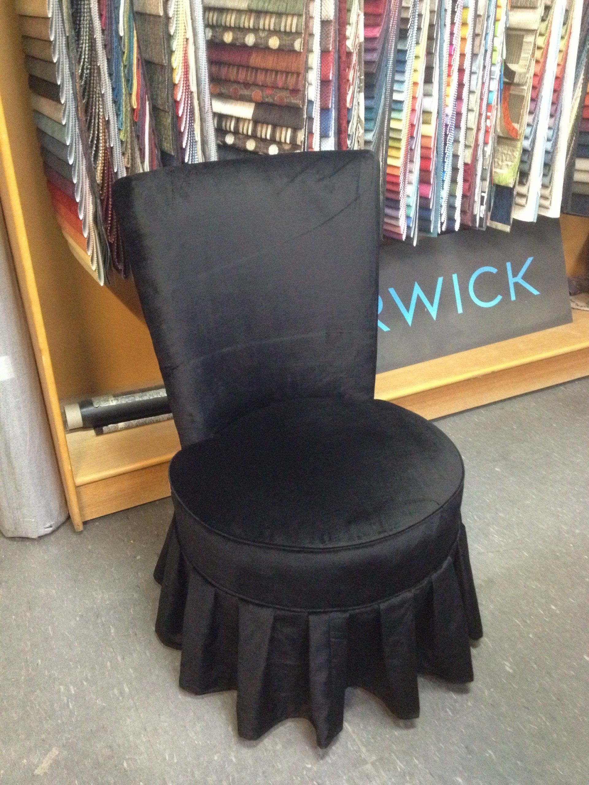 Velvet chair restoration