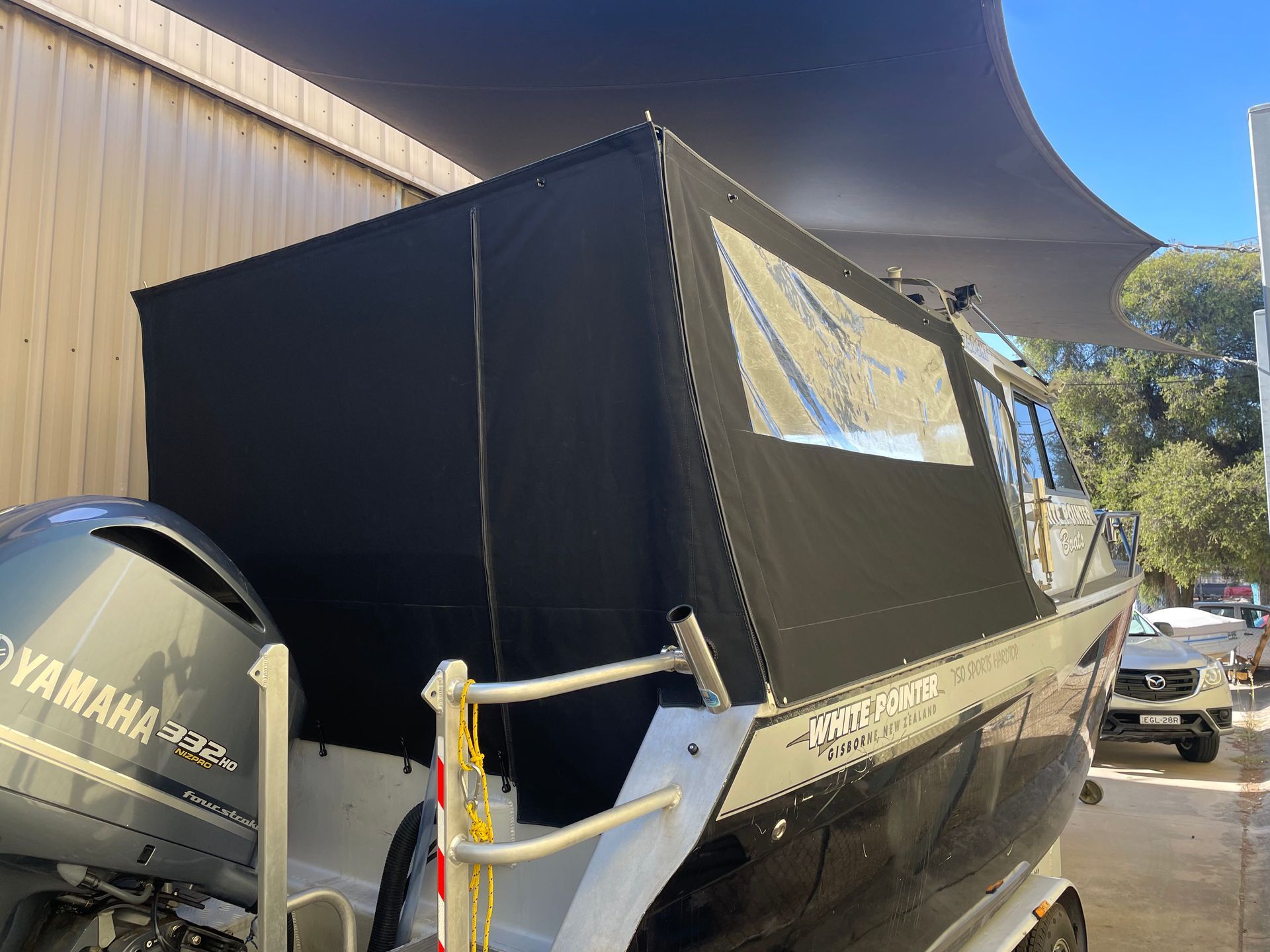 White Pointer 750 Sports Hardtop rear camping enclosure