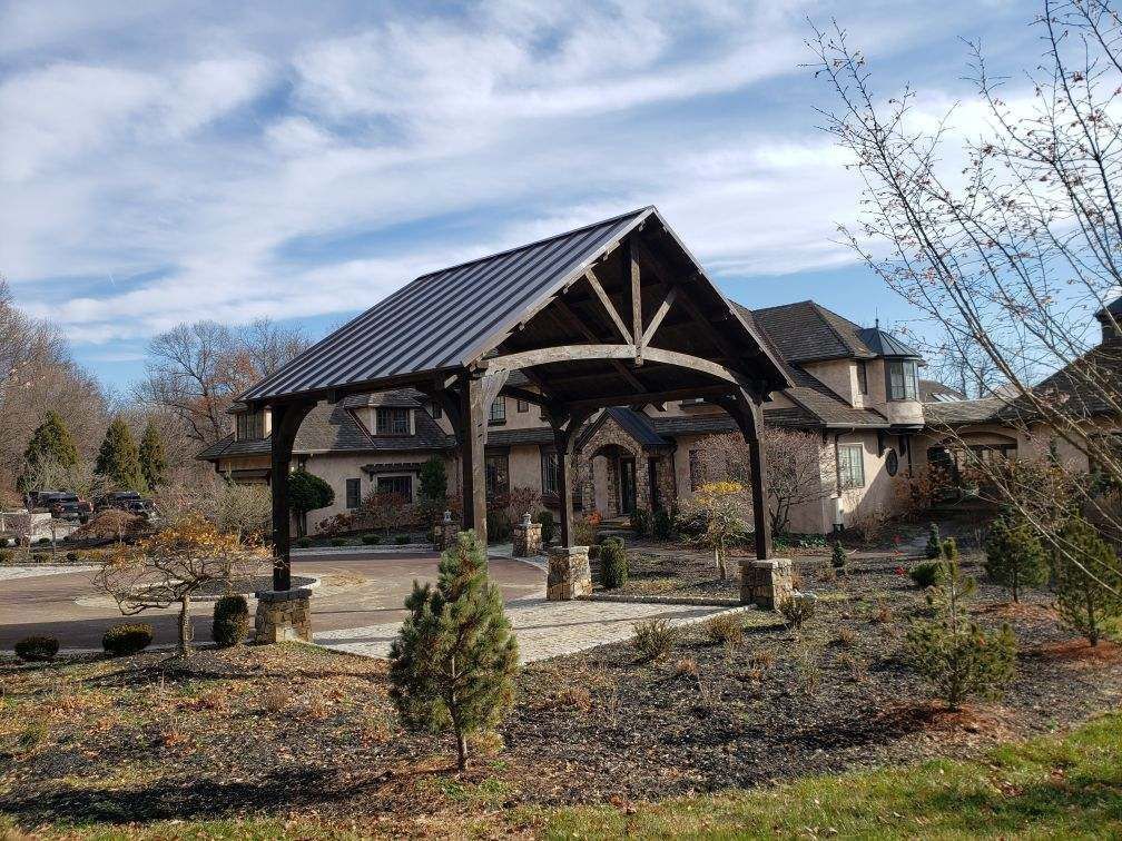 Custom pavilion for wholesale in Virginia by Central Timber Frame Supply