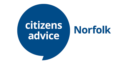 Citizens Advice Norfolk logo: blue speech bubble with