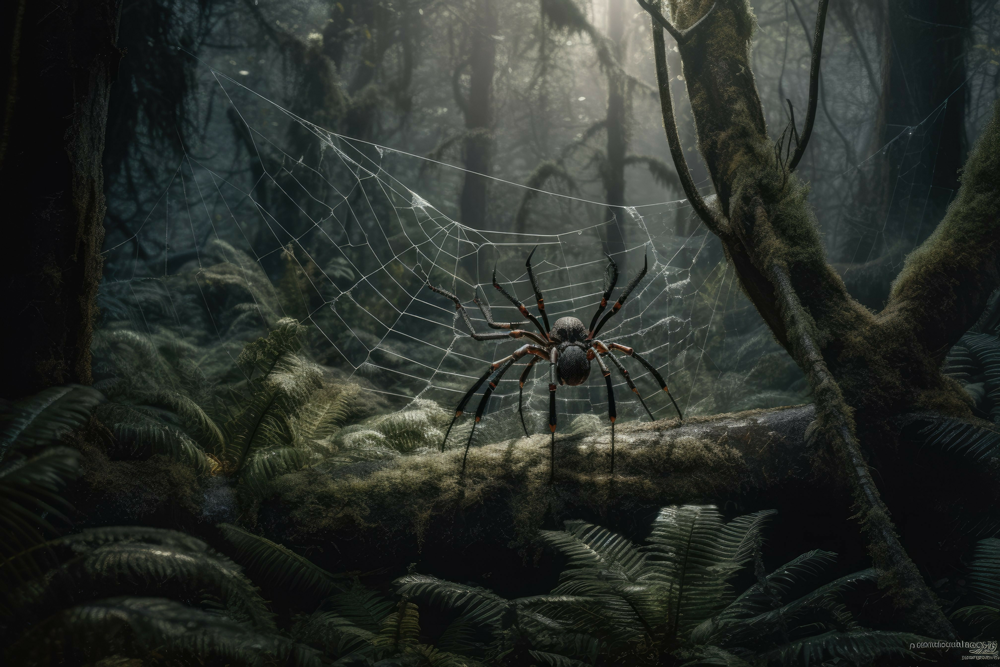 spider-in-woods