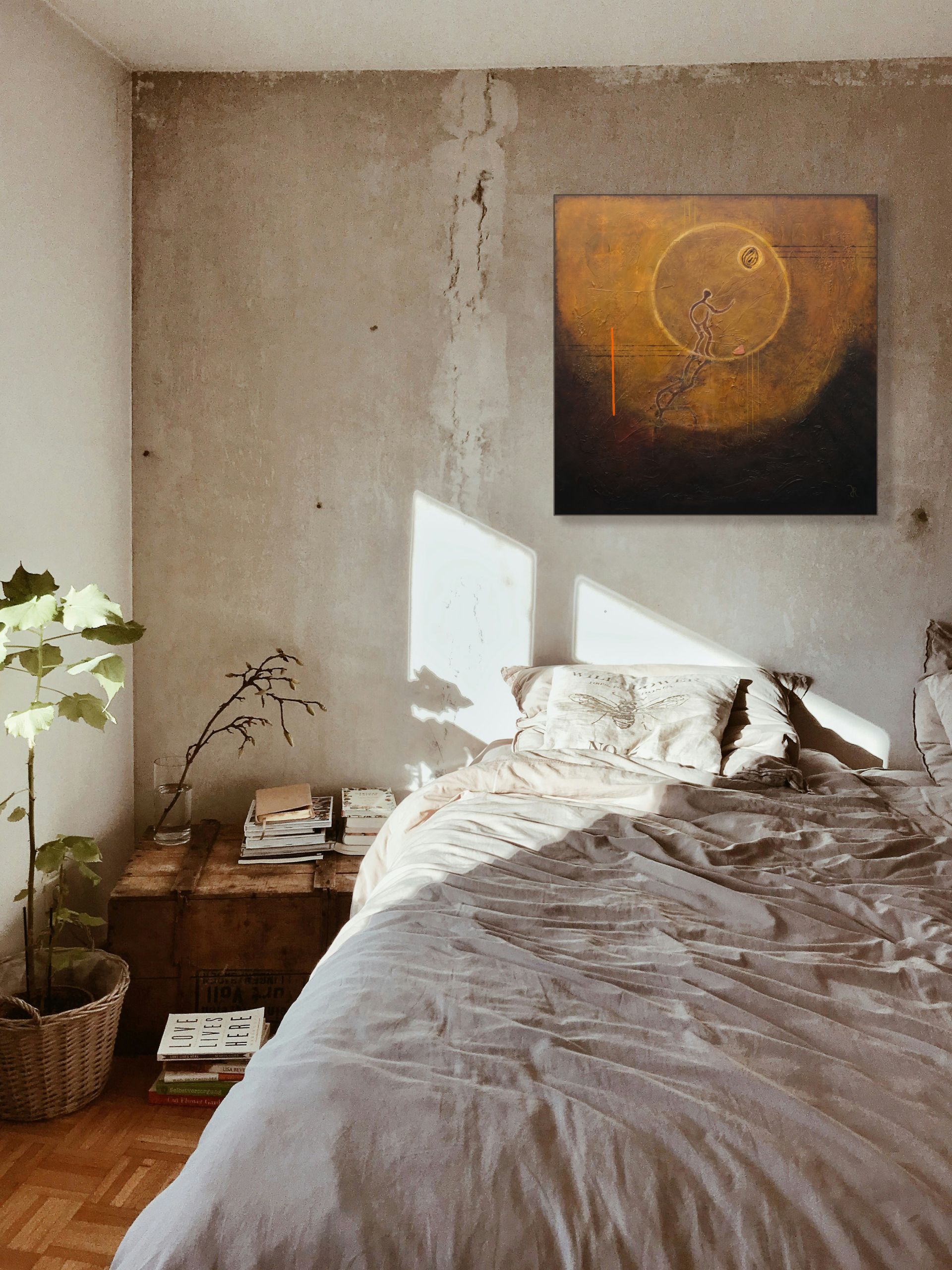 Abstract painting by Rina Rox