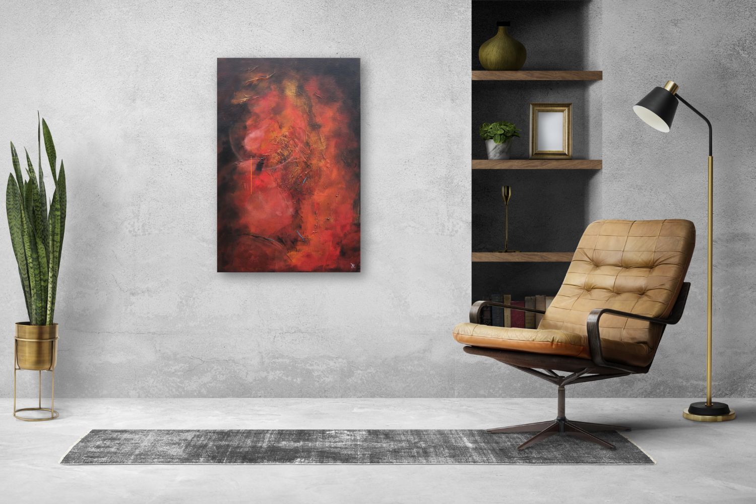 Abstract painting by Rina Rox