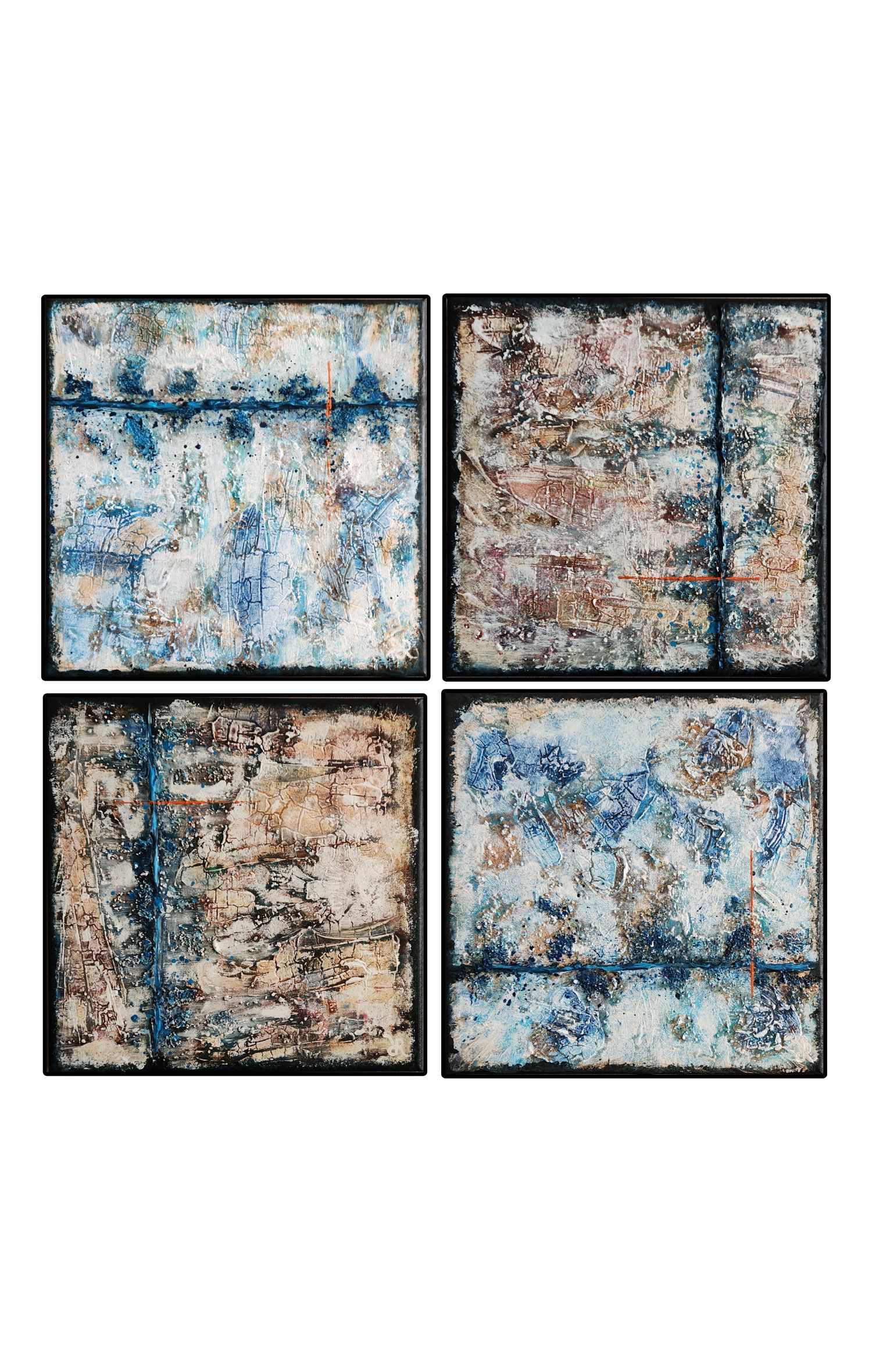 Mosaic abstract painting by Rina Rox