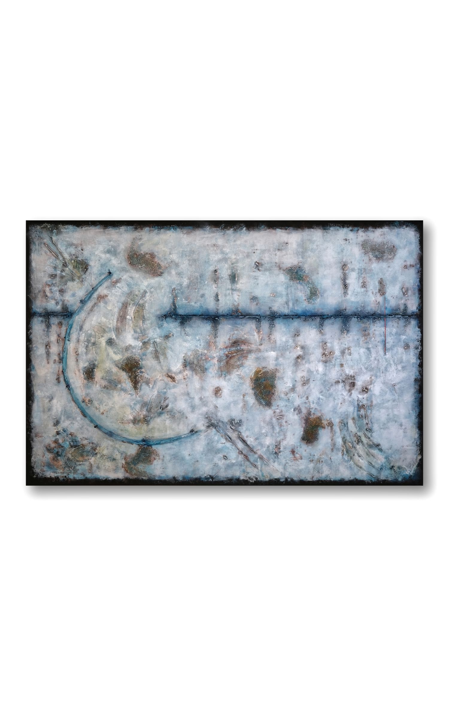 Symphony of shades 4, abstract painting Rina Rox