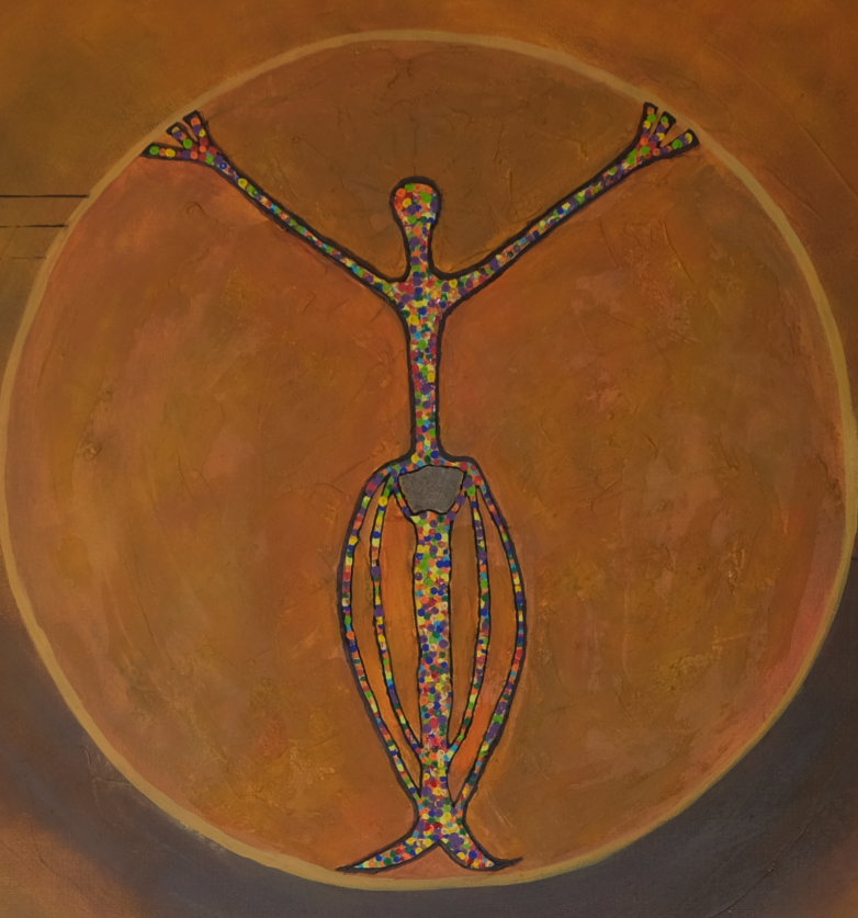 Abstract painting by Rina Rox