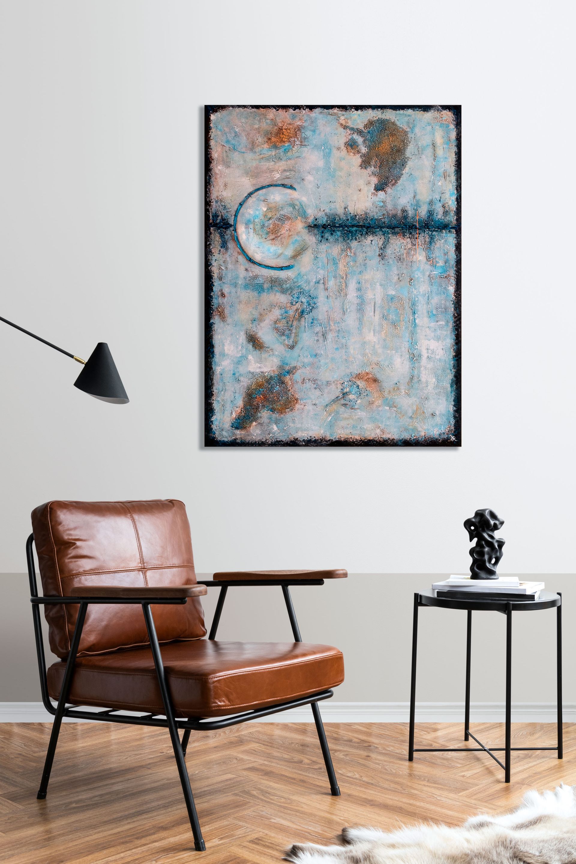 Symphony of shades, abstract painting by Rina