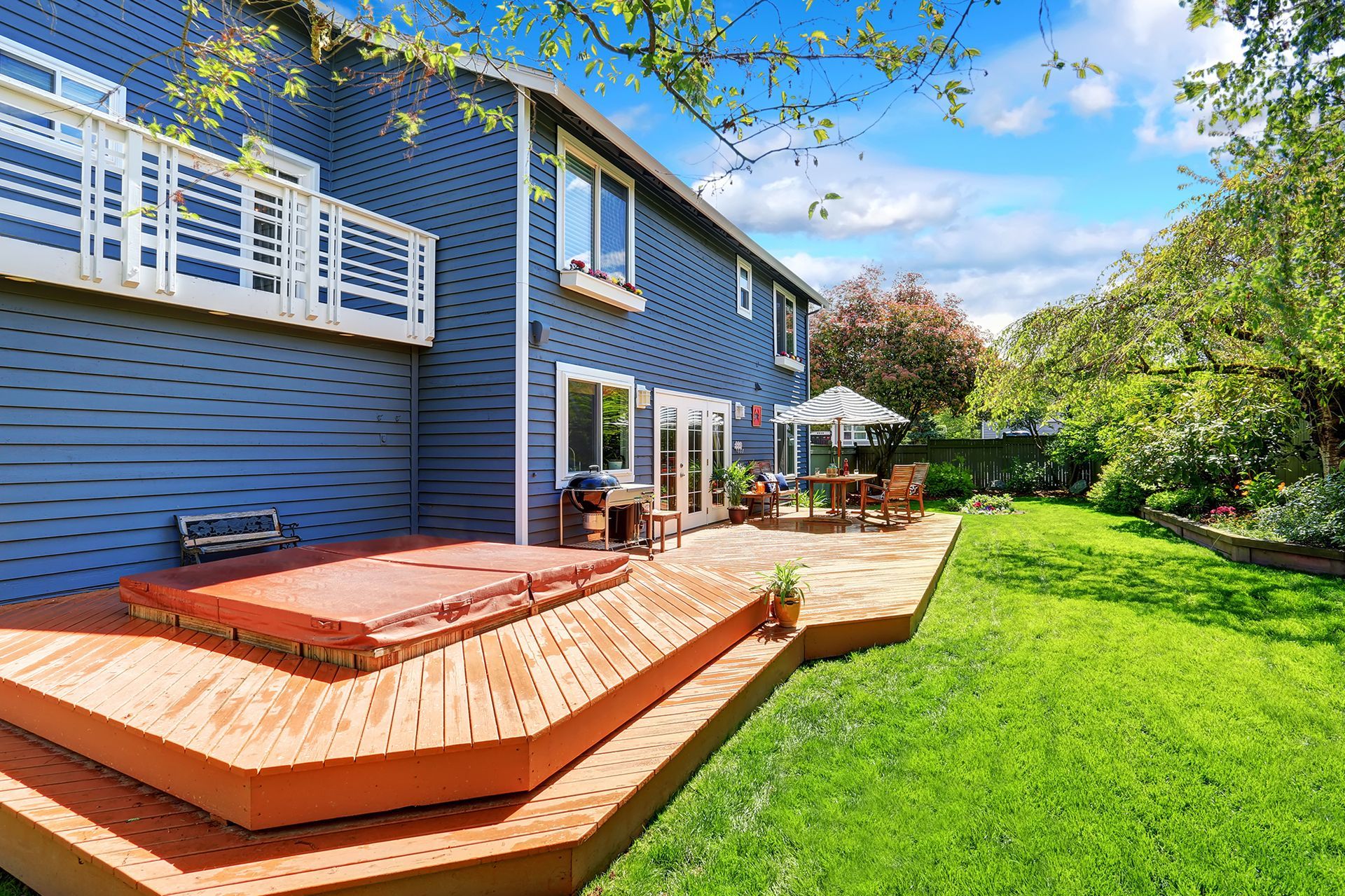 House With Walkout Deck and Patio