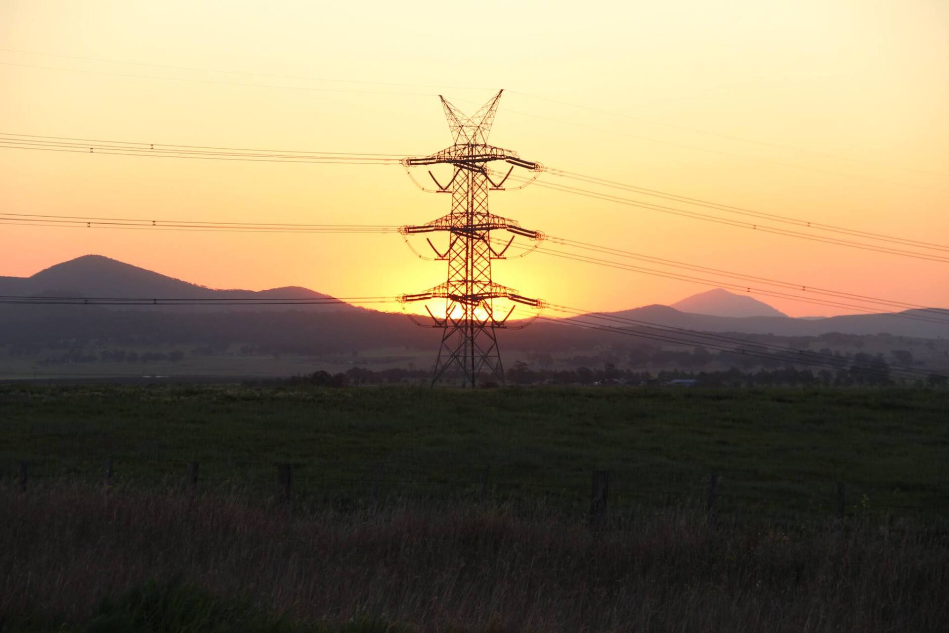 Electric Transmission Tower — Electrician in Upper Hunter Region, NSW