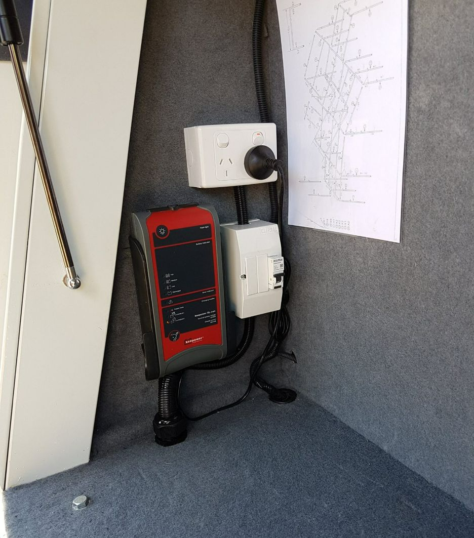 Circuit Breaker Installed In Camper Trailer — Electrician in Widden, NSW