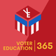 It is a logo for voter education 365.