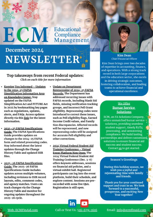 ECM NEWSLETTER December 2024