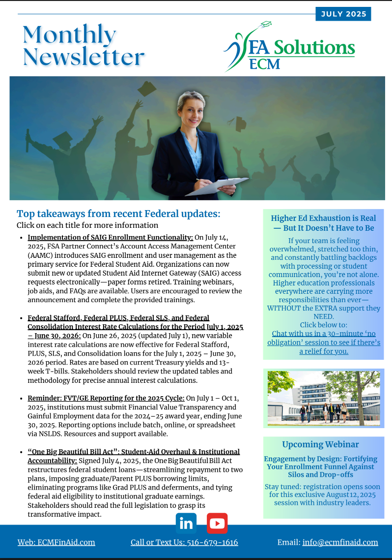 ECM NEWSLETTER July  2025