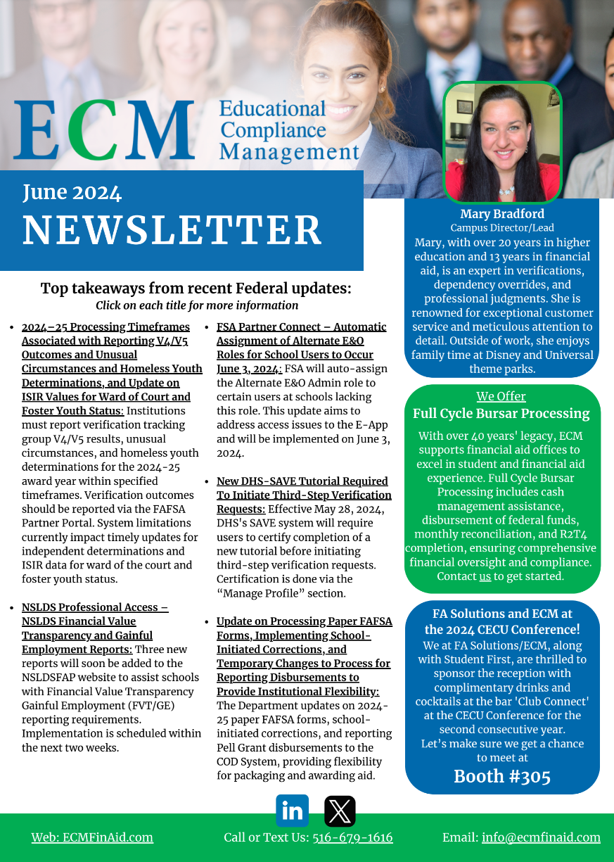 ECM June 2024 Newsletter