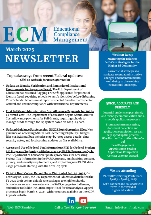 ECM NEWSLETTER March 2025