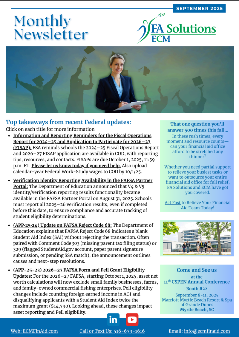 ECM NEWSLETTER September  2025