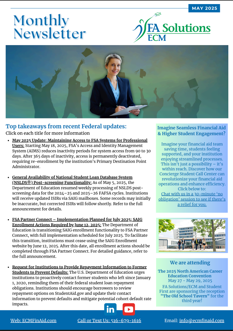 ECM NEWSLETTER May 2025