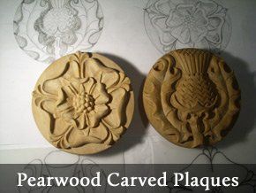 Pearwood Carved Plaques