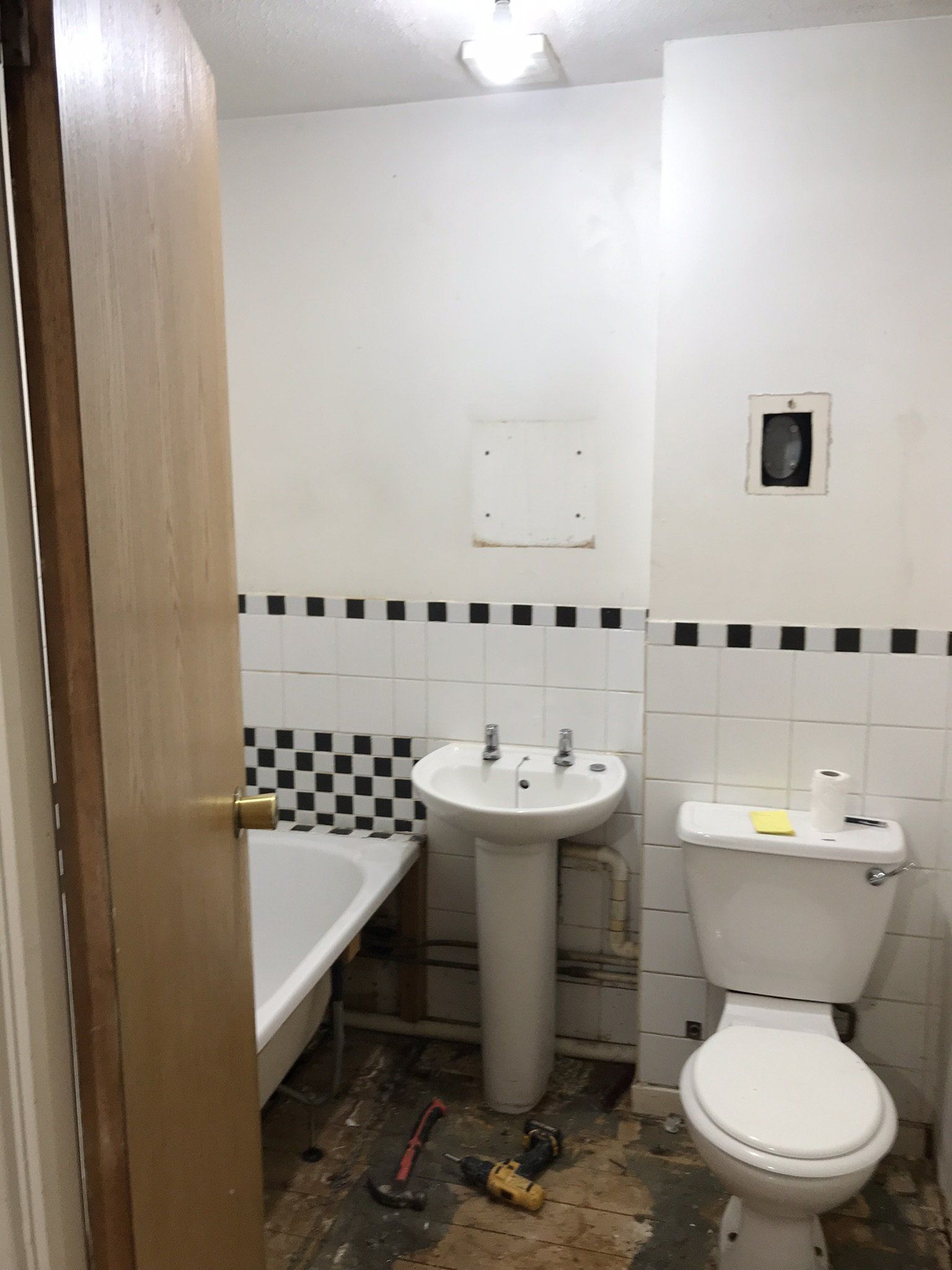 bathroom mid renovation