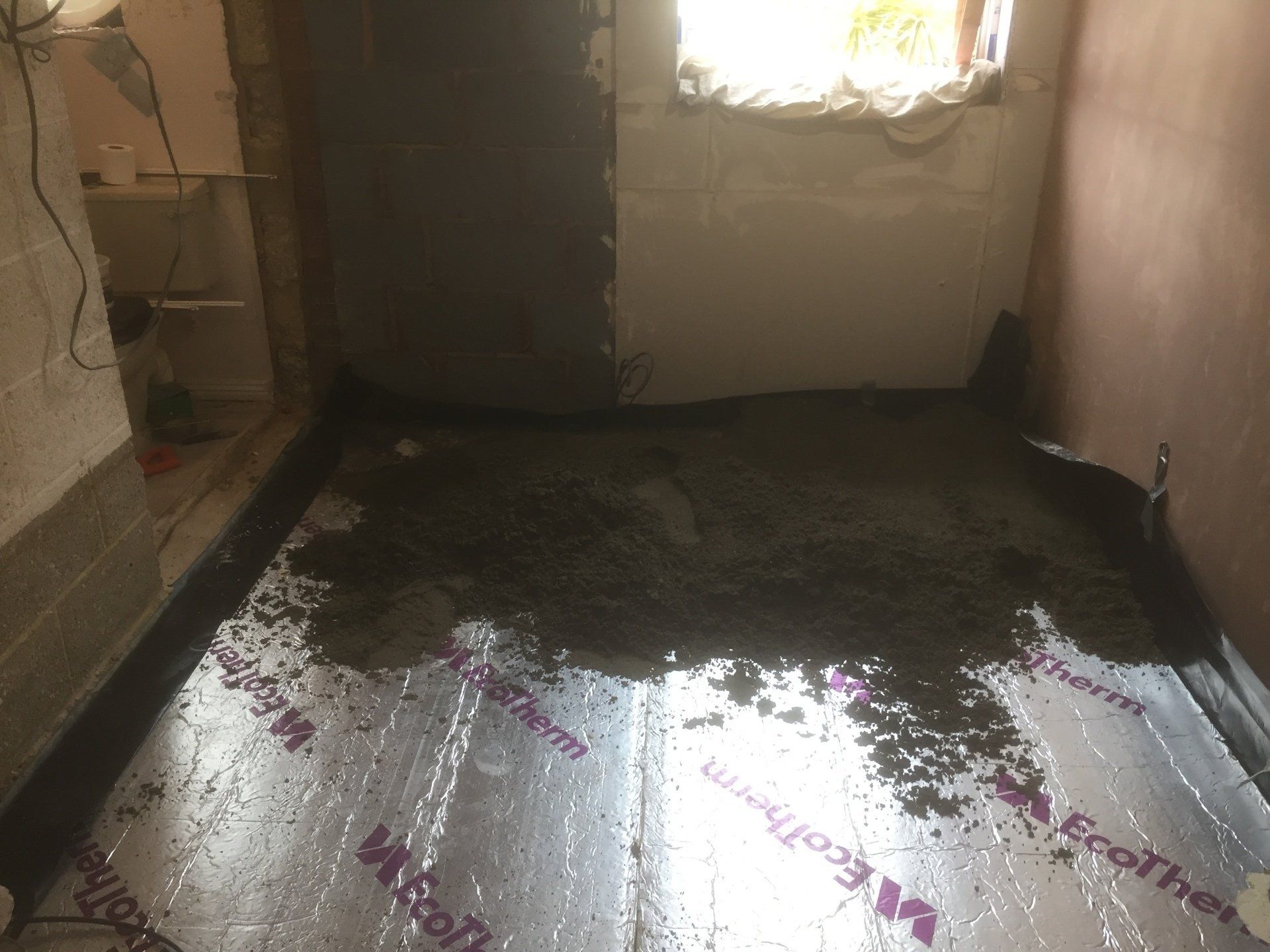 garage conversion mid work