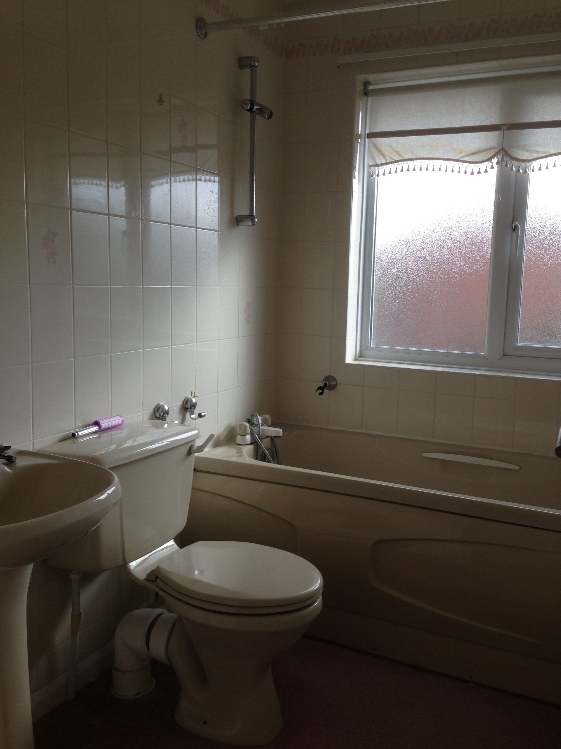 bathroom before renovation