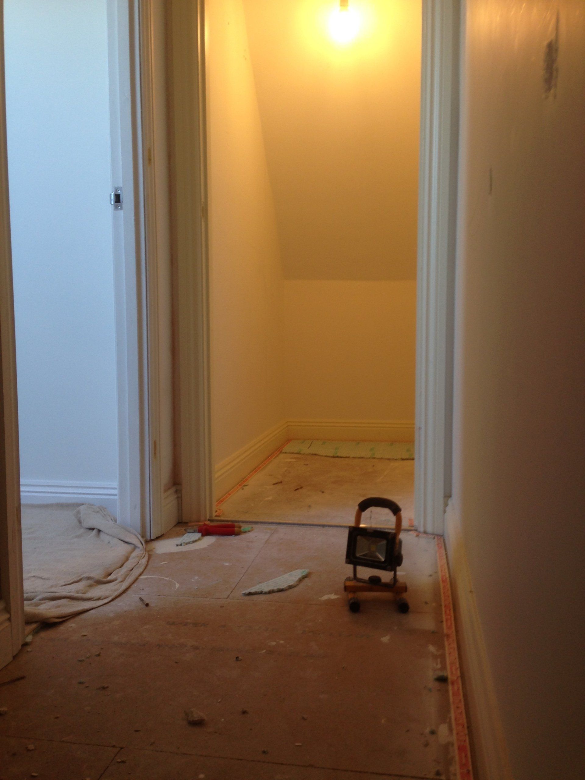 boarding out ready for wet room