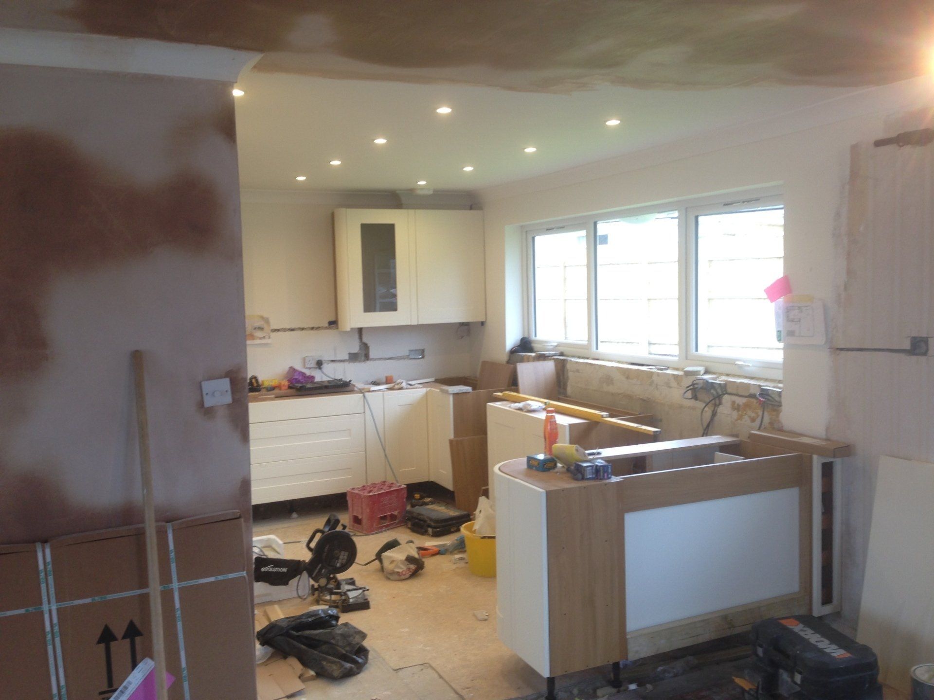 kitchen mid installation