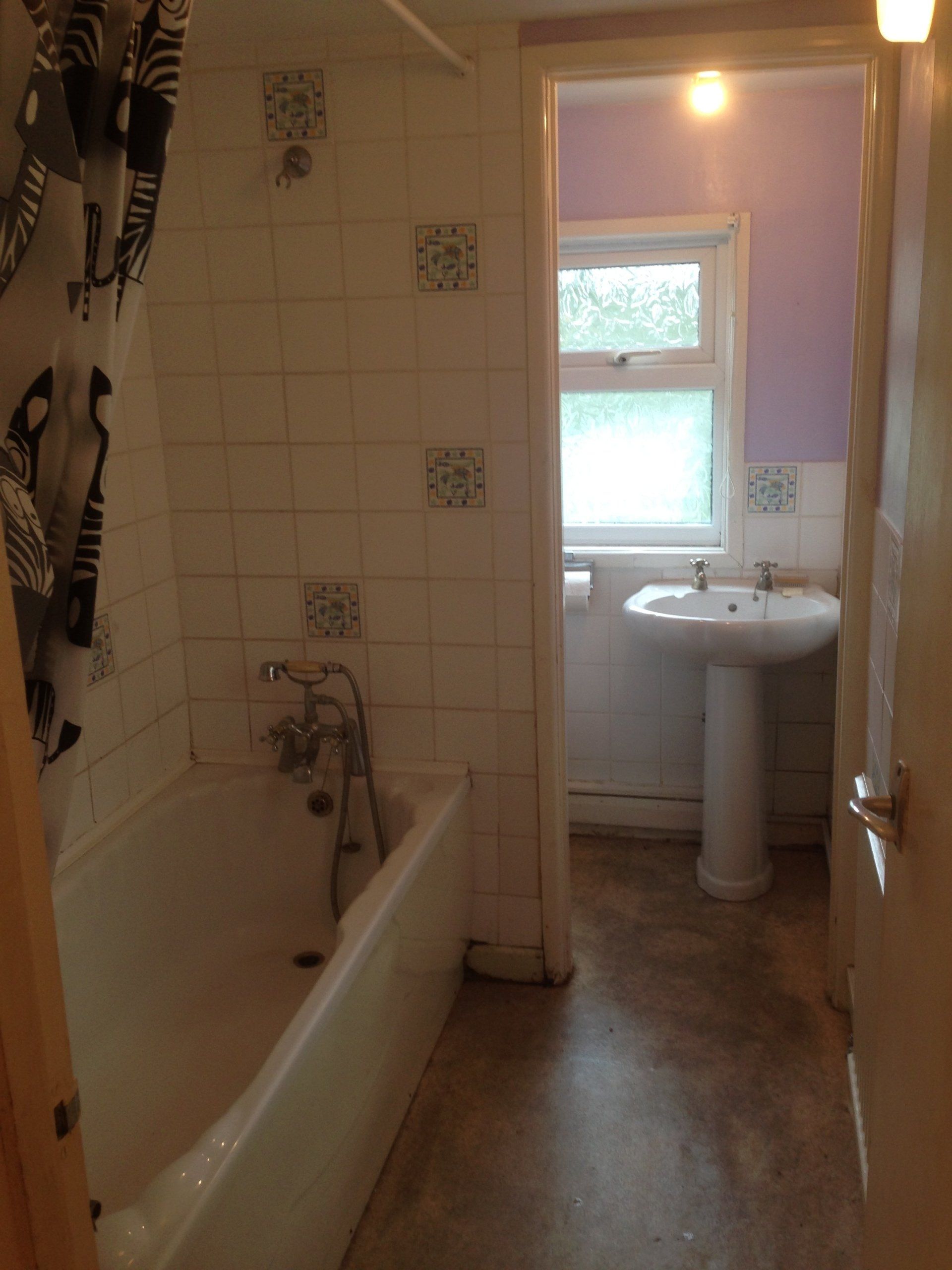 old bathroom before work