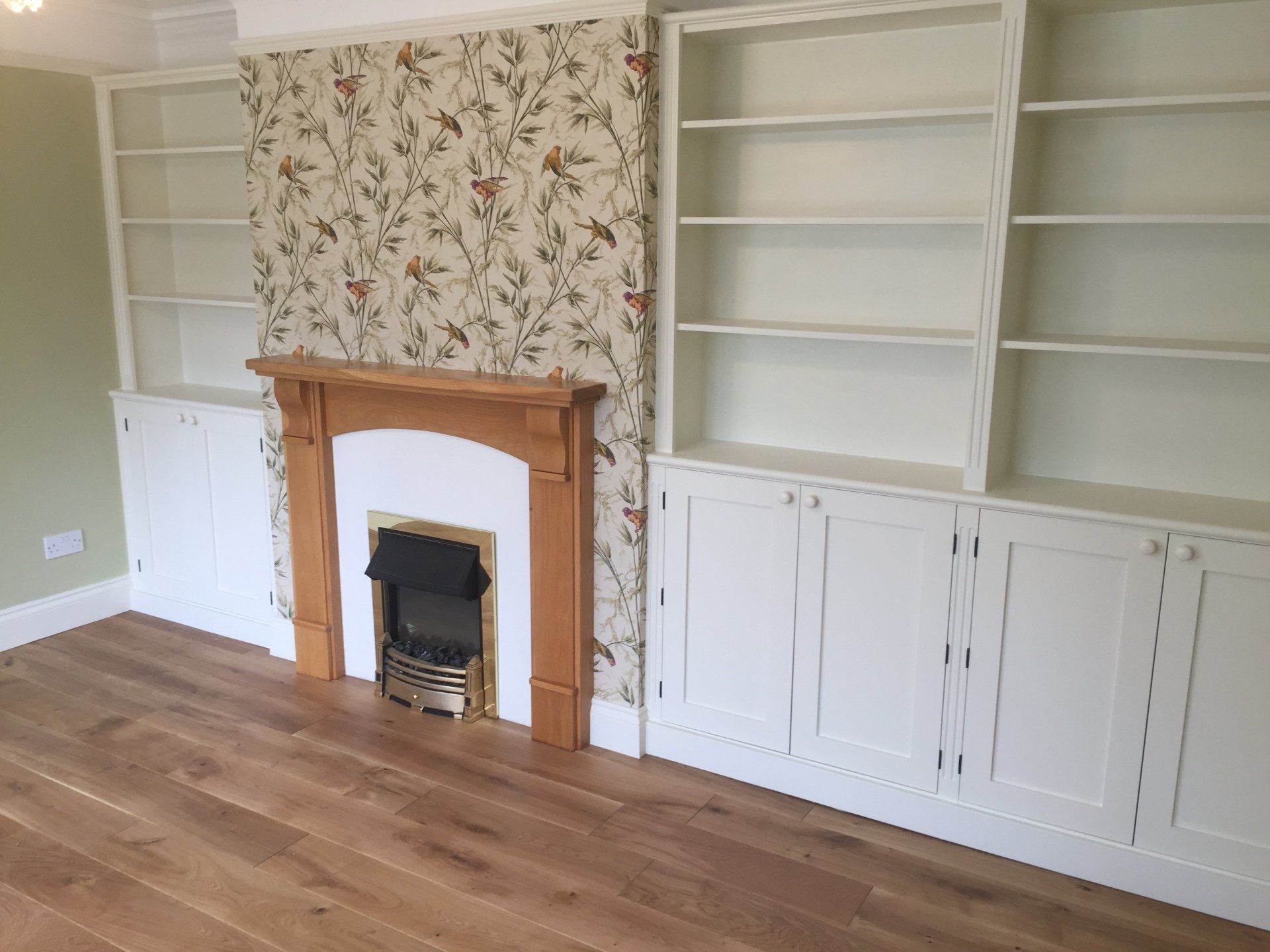 new floor to ceiling built in dresser style storage