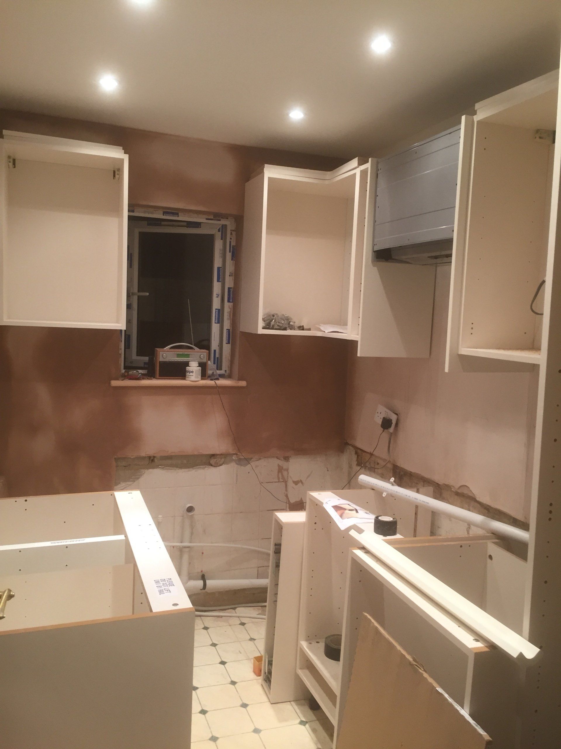 smart new cream coloured kitchen mid fitting