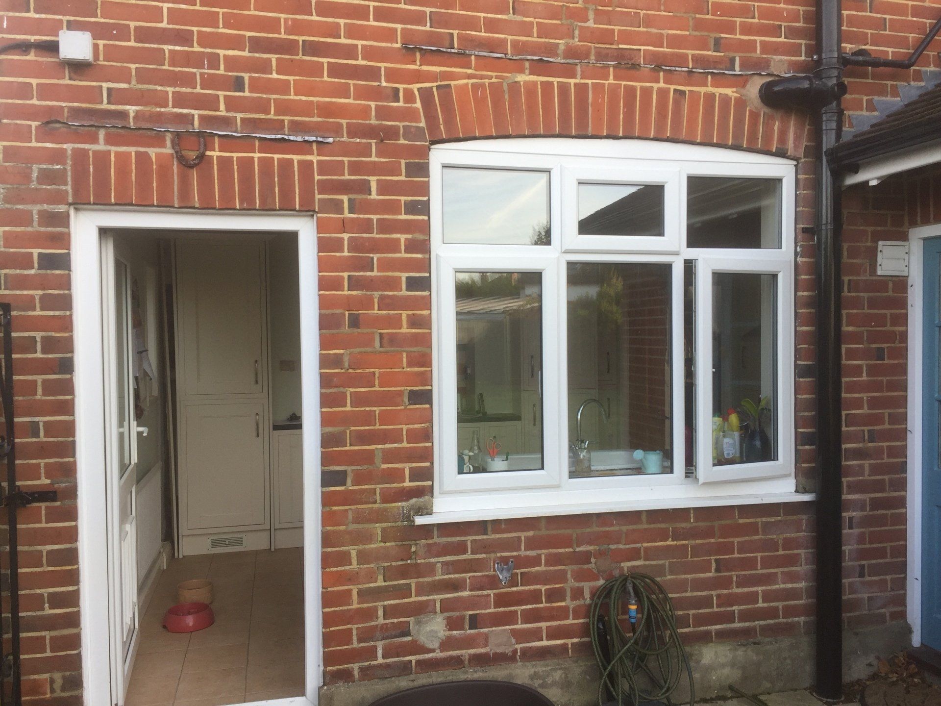 rear view of house into kitchen window