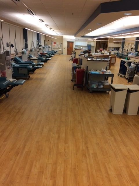 A large room with a lot of chairs and tables