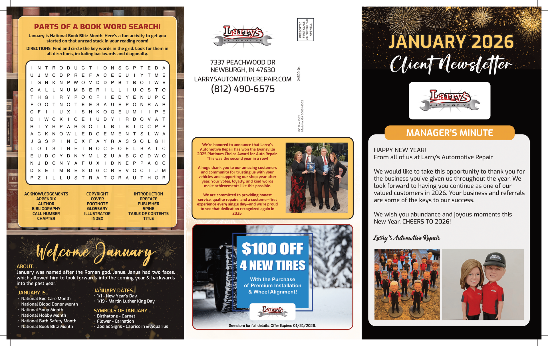 Larry's January 2026 Newsletter