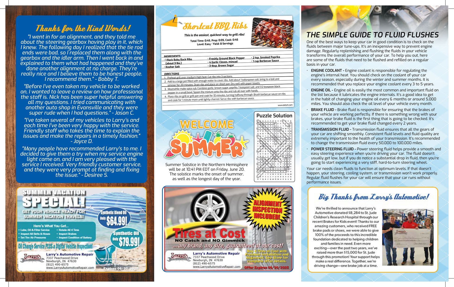 Larry's May 2025 Newsletter