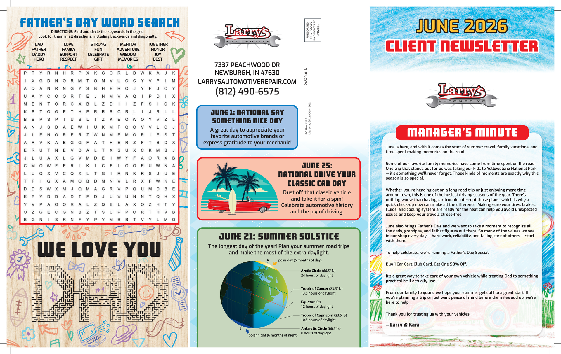 Larry's June 2026 Newsletter
