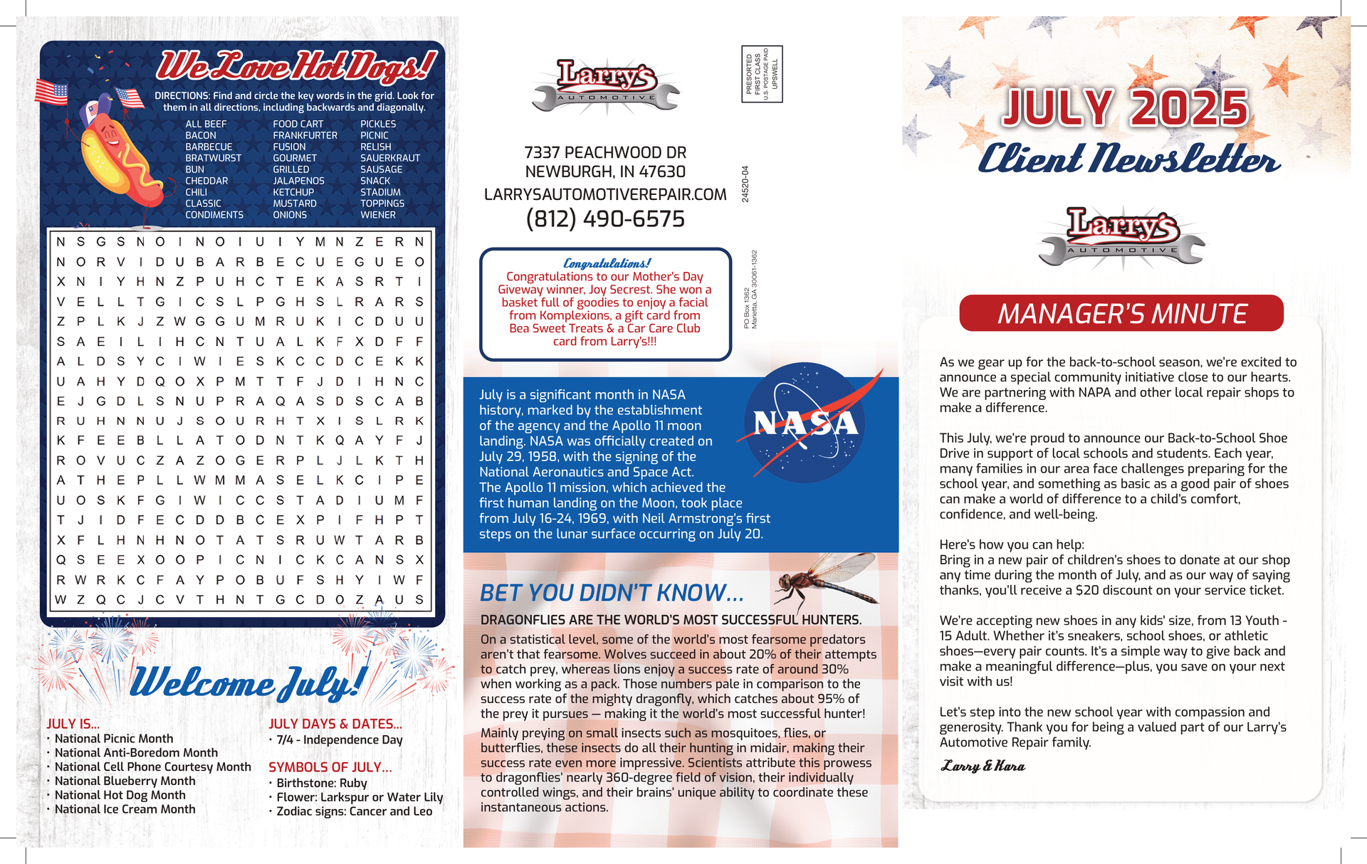 Larry's July 2025 Newsletter