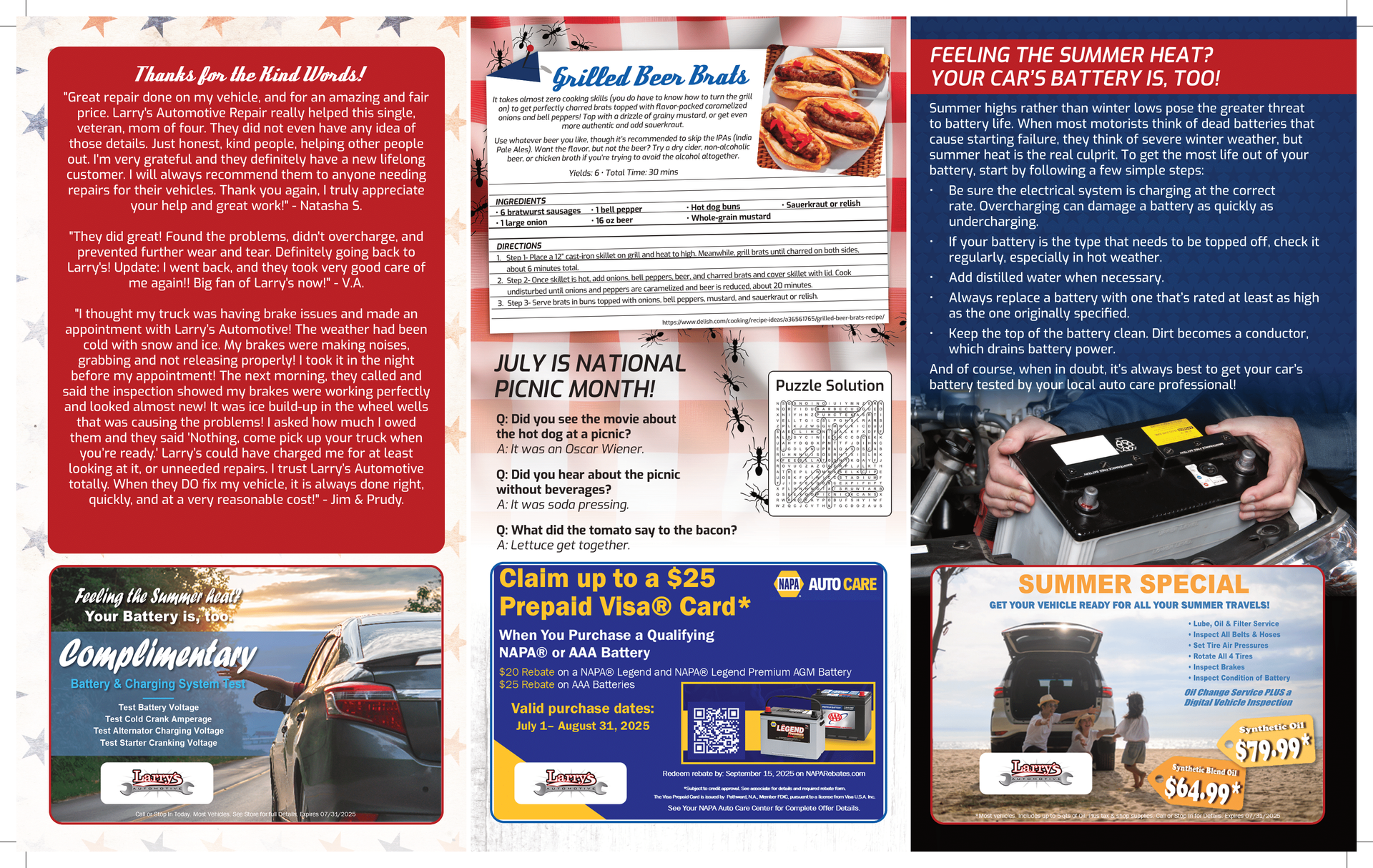 Larry's July 2025 Newsletter