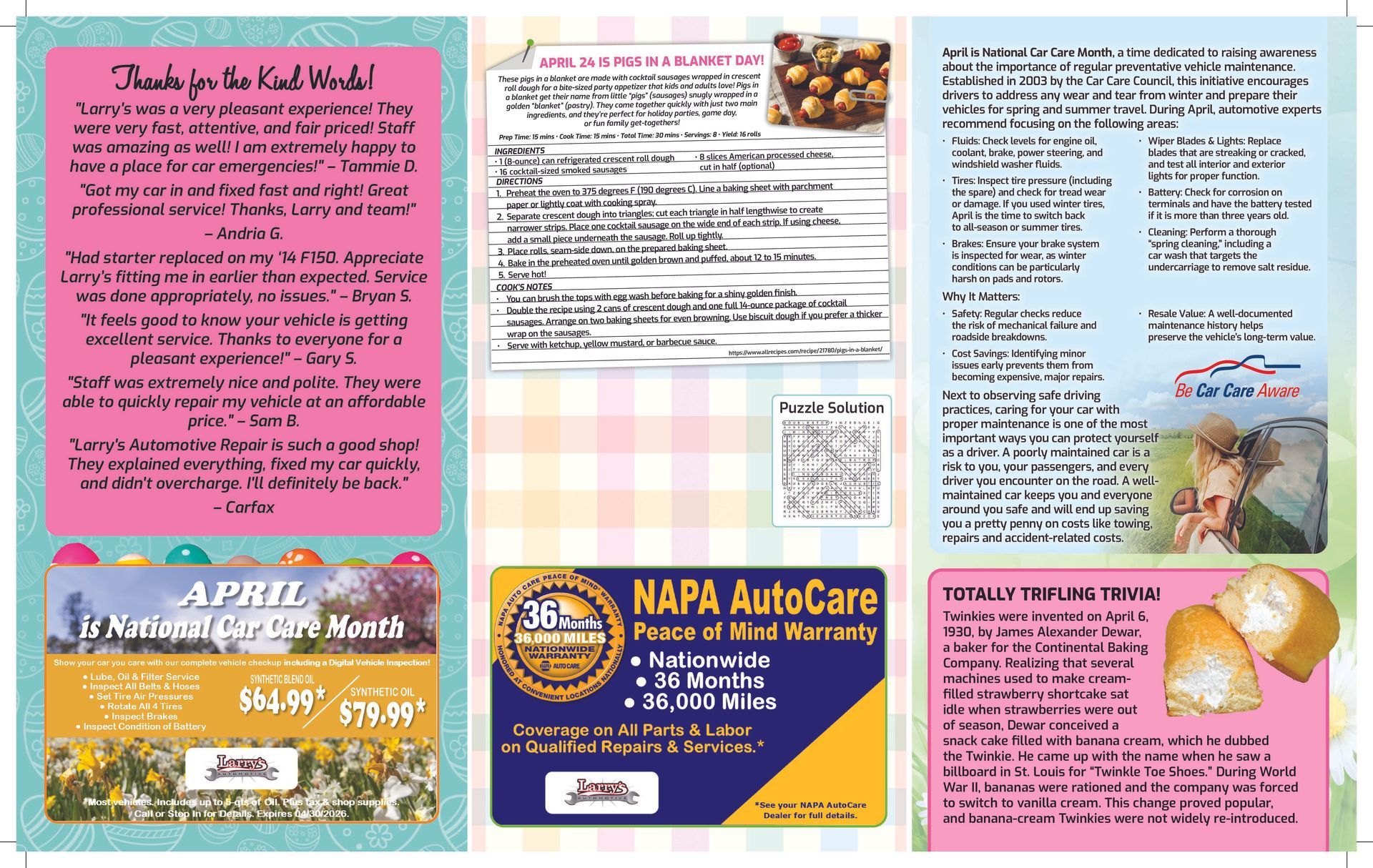 Larry's March 2026 Newsletter