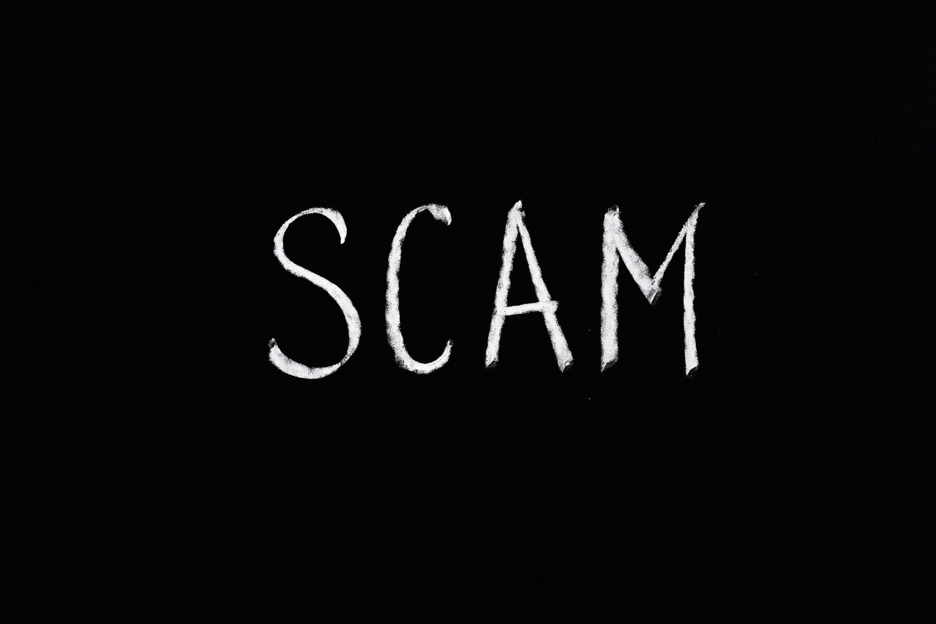 Picture of the word scam