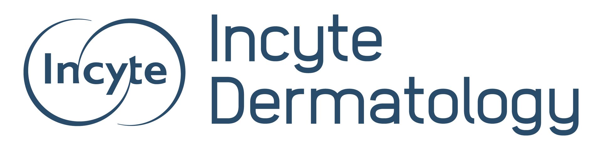 A logo for incyte dermatology is shown on a white background.