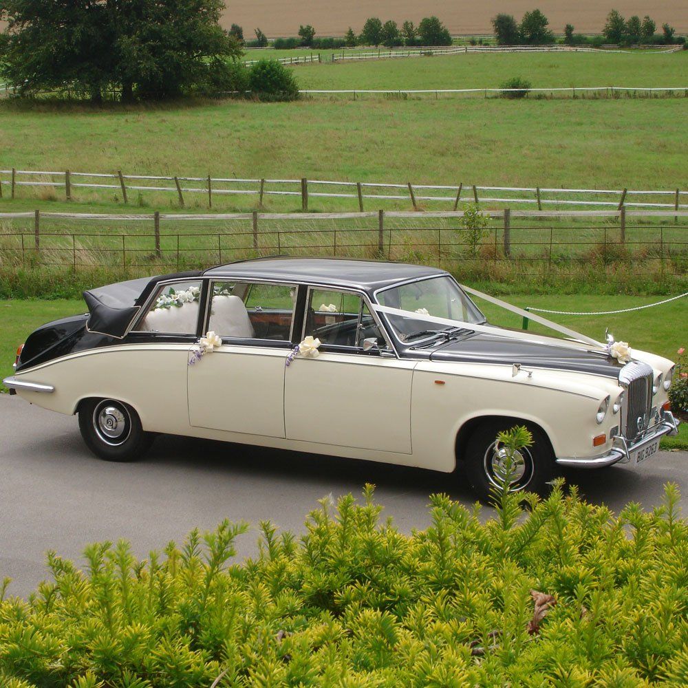 Vintage wedding car, Daimler DS420 Landaulette