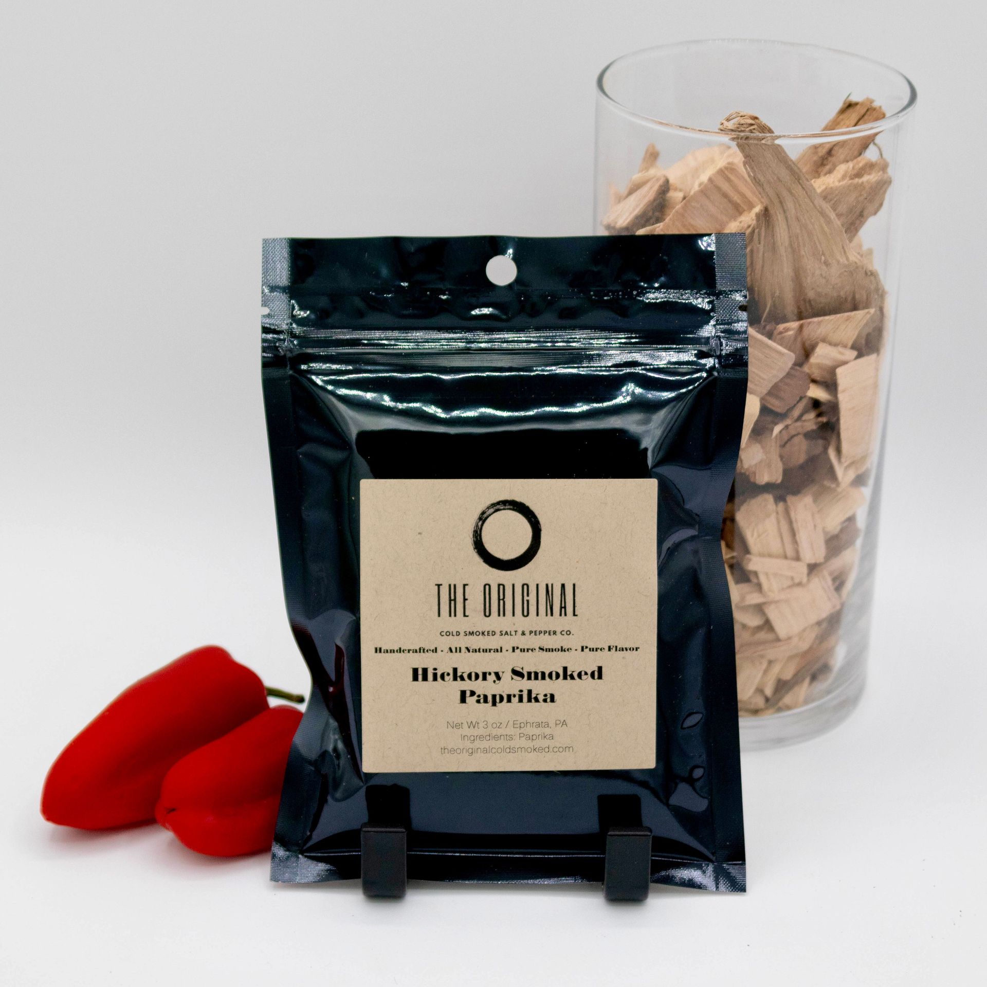 A bag of the original hickory smoked peppers