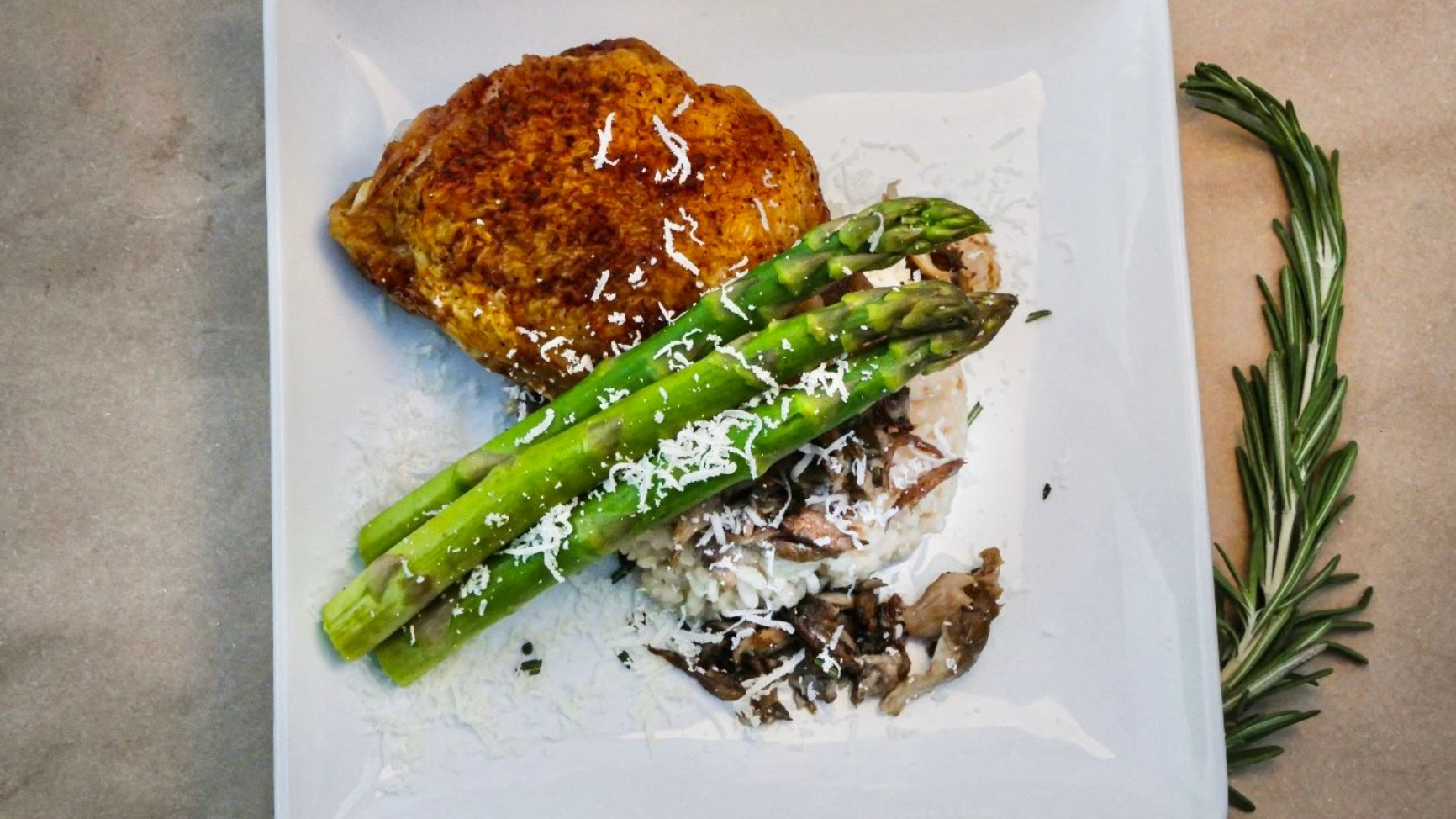 pan seared roasted chicken thighs