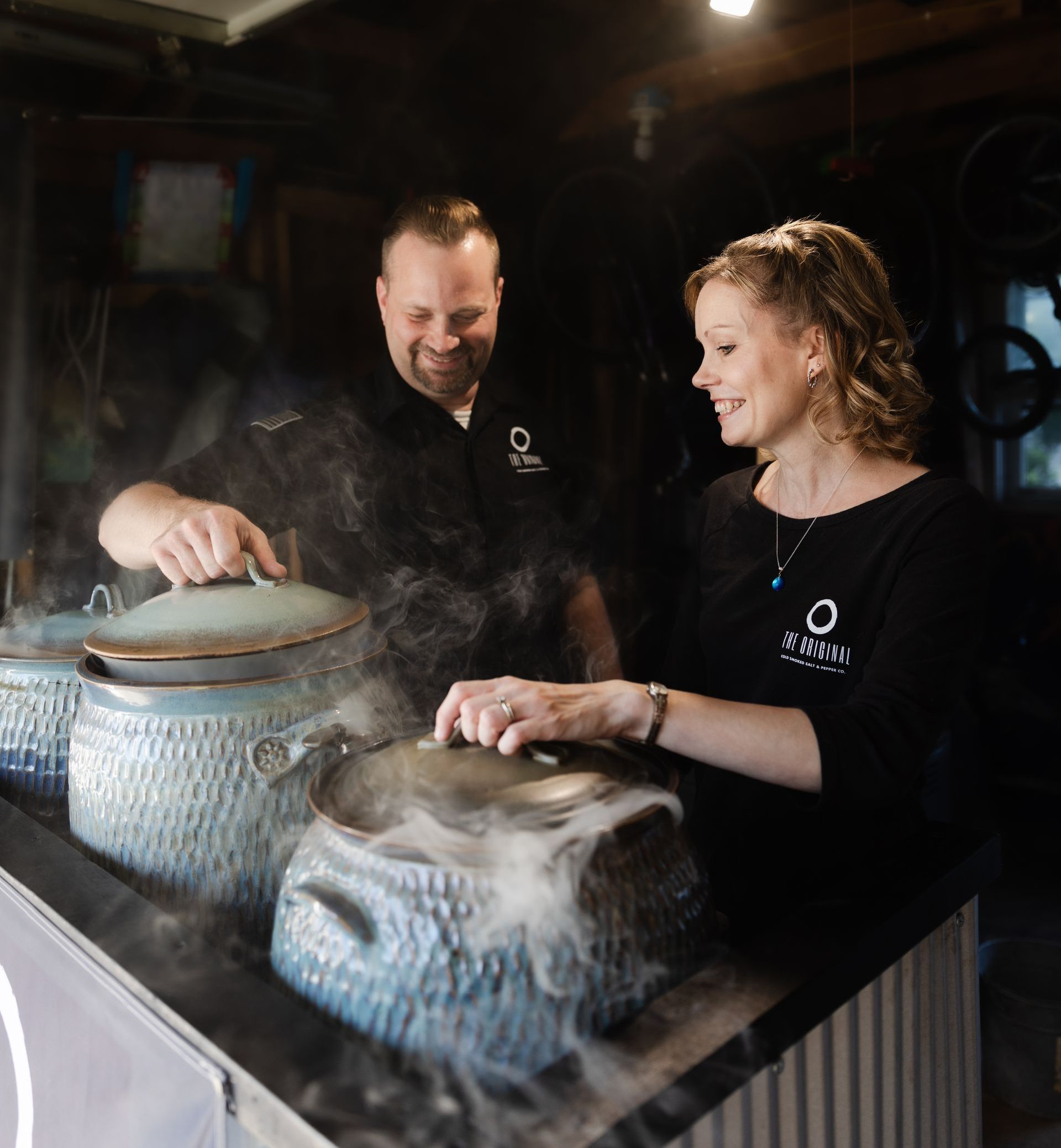 Smoking process from The Original Cold Smoked Salt and Pepper Co.